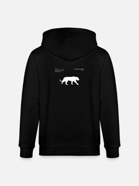 Tiger - Stanley/Stella CULTIVATOR  Unisex Organic Hooded Jacket - black