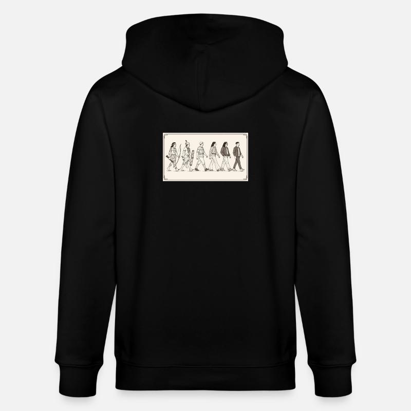 Molukkische Entwicklung durch s2soon - Stanley/Stella Unisex Bio-Kapuzenjacke CULTIVATOR - Schwarz