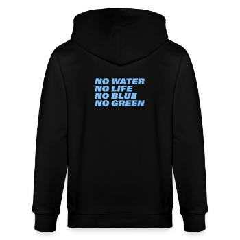 WATER - Stanley/Stella CULTIVATOR  Unisex Organic Hooded Jacket - black - Back - Anna (173cm)