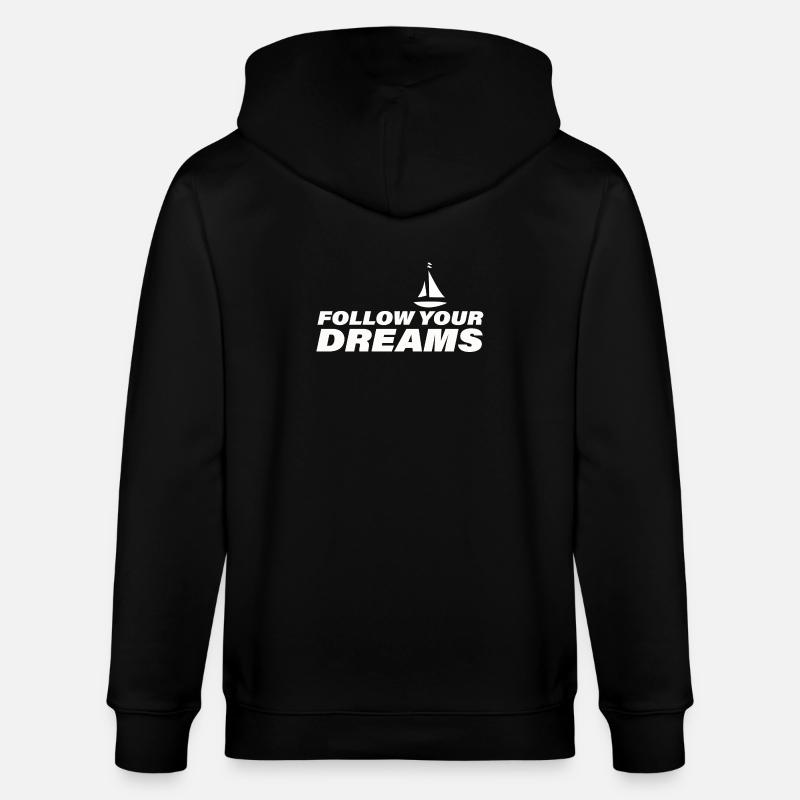 SUIVEZ VOS RÊVES - Veste à capuche bio CULTIVATOR Stanley/Stella Unisexe - noir