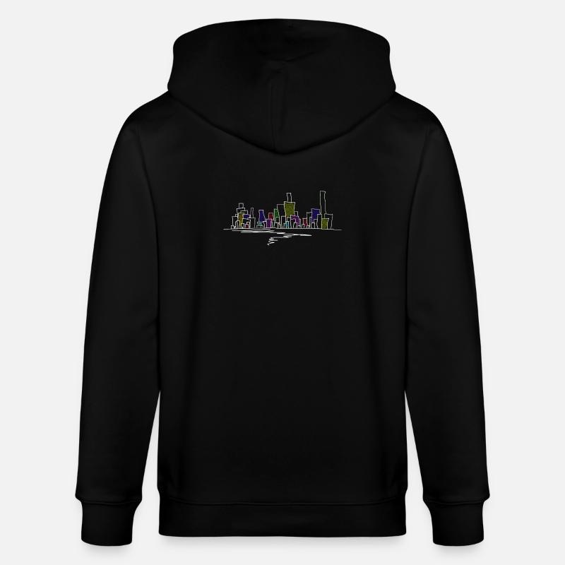 skyline - Veste à capuche bio CULTIVATOR Stanley/Stella Unisexe - noir