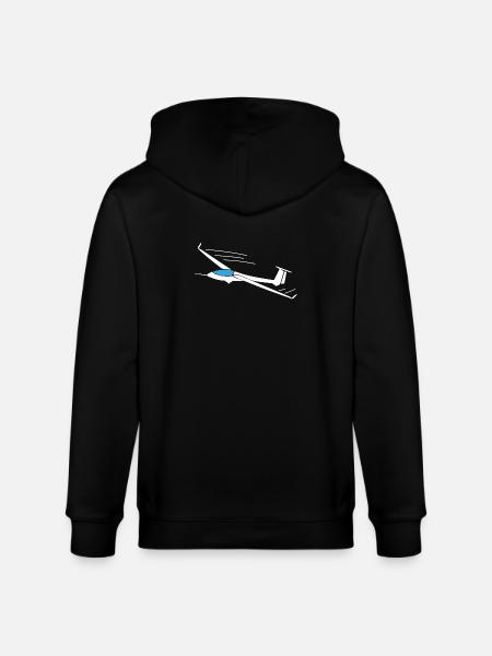 Glider glider pilot gift ideas - Stanley/Stella CULTIVATOR Unisex Organic Hooded Jacket - black