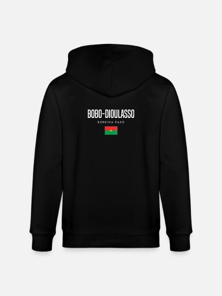 Bobo-Dioulasso, Burkina Faso - Stanley/Stella CULTIVATOR Unisex Organic Hooded Jacket - black