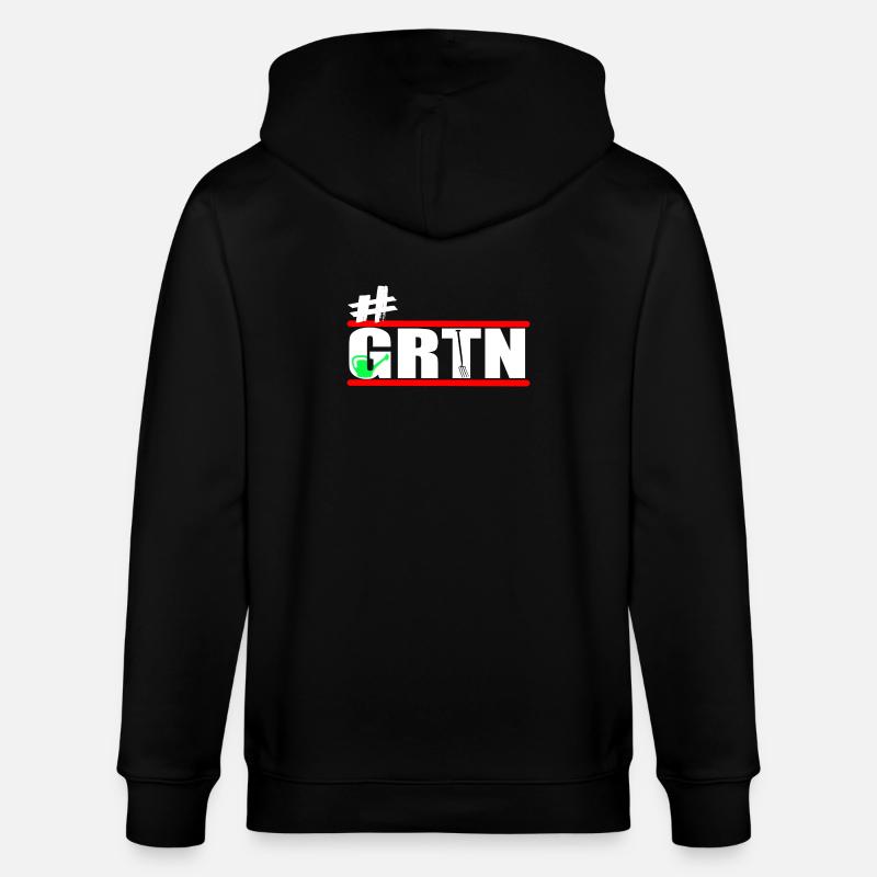 Garten - Gärtner - Gärtnern - GRTN  - Stanley/Stella Unisex Bio-Kapuzenjacke CULTIVATOR  - Schwarz