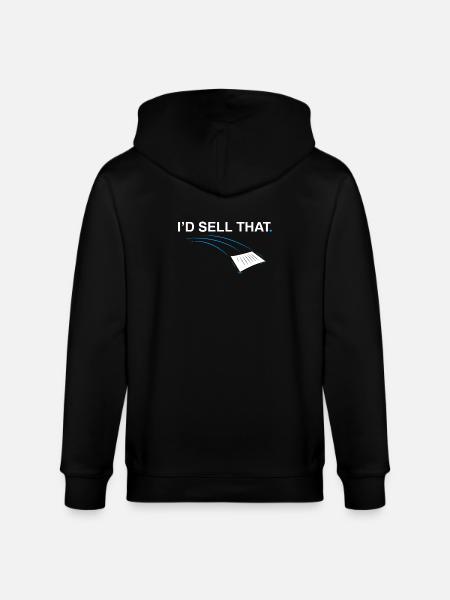 Je vendrais ce Drôle d’agent immobilier - Veste à capuche bio CULTIVATOR Stanley/Stella Unisexe - noir