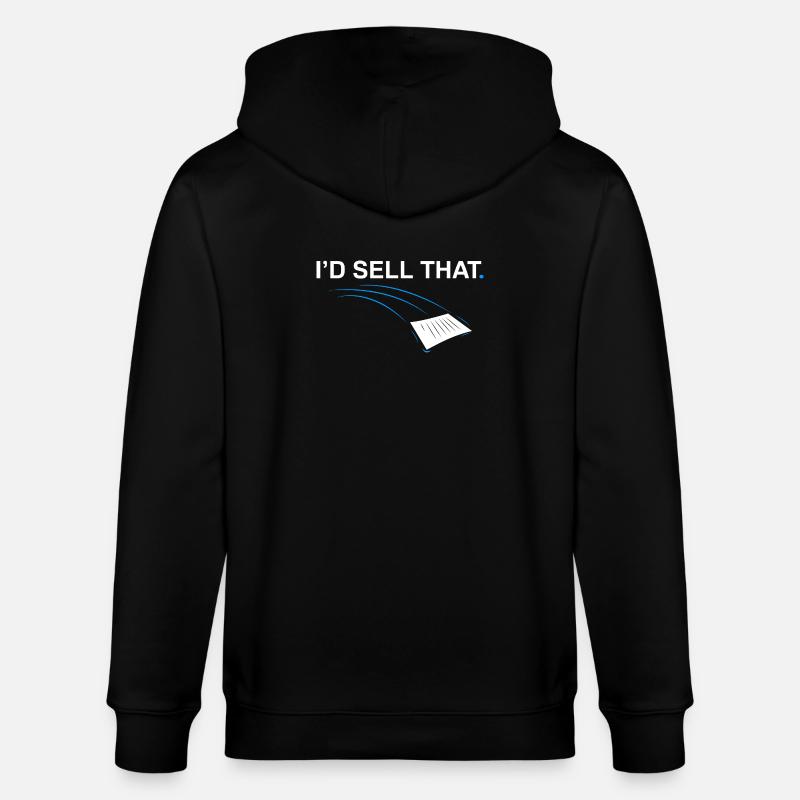Je vendrais ce Drôle d’agent immobilier - Veste à capuche bio CULTIVATOR Stanley/Stella Unisexe - noir