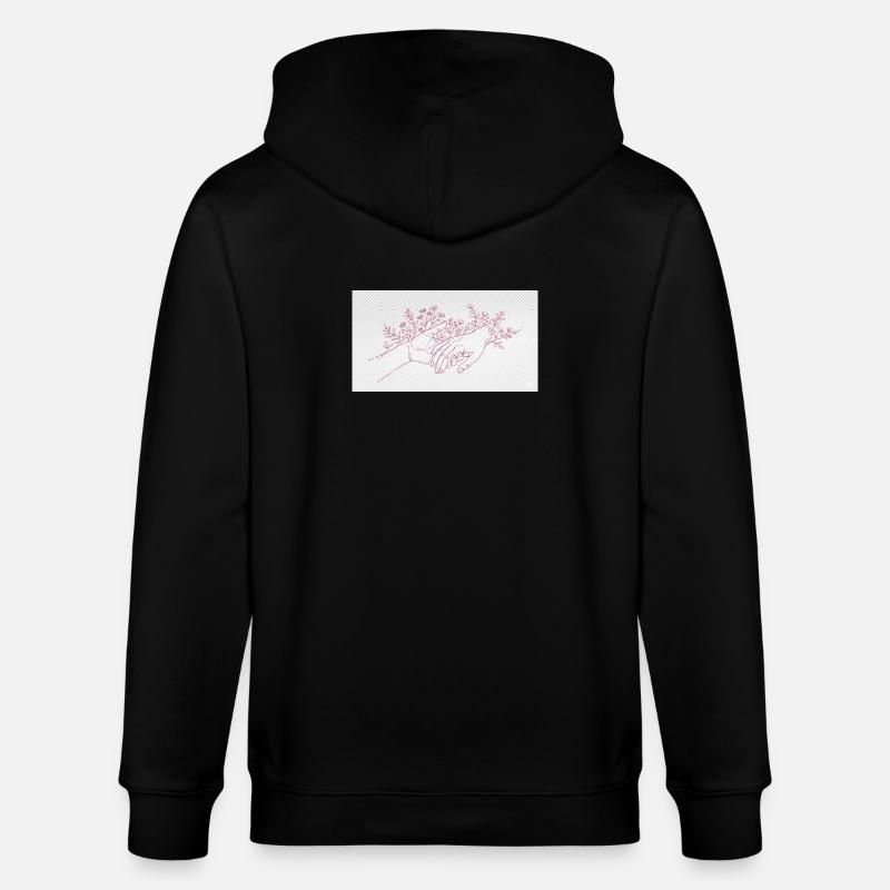 Hand der Beschützerin - Stanley/Stella Unisex Bio-Kapuzenjacke CULTIVATOR - Schwarz