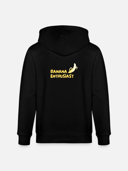 Banana Enthusiast Logo - Stanley/Stella CULTIVATOR Unisex Organic Hooded Jacket - black