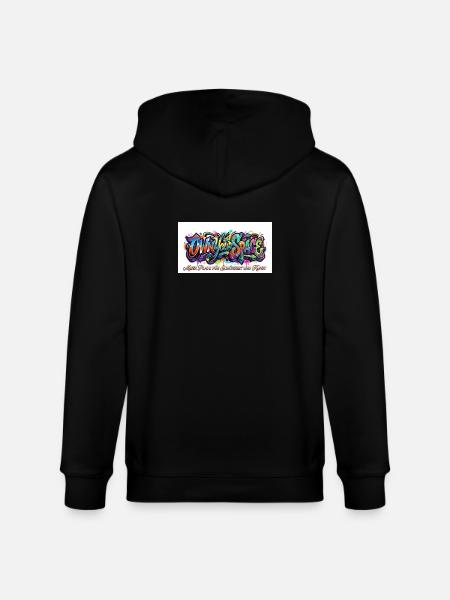Eigener Raum Graffiti Kunst - Stanley/Stella Unisex Bio-Kapuzenjacke CULTIVATOR - Schwarz