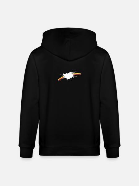 Mjölk är på Tyskland - Ekologisk luvjacka CULTIVATOR unisex från Stanley/Stella - svart