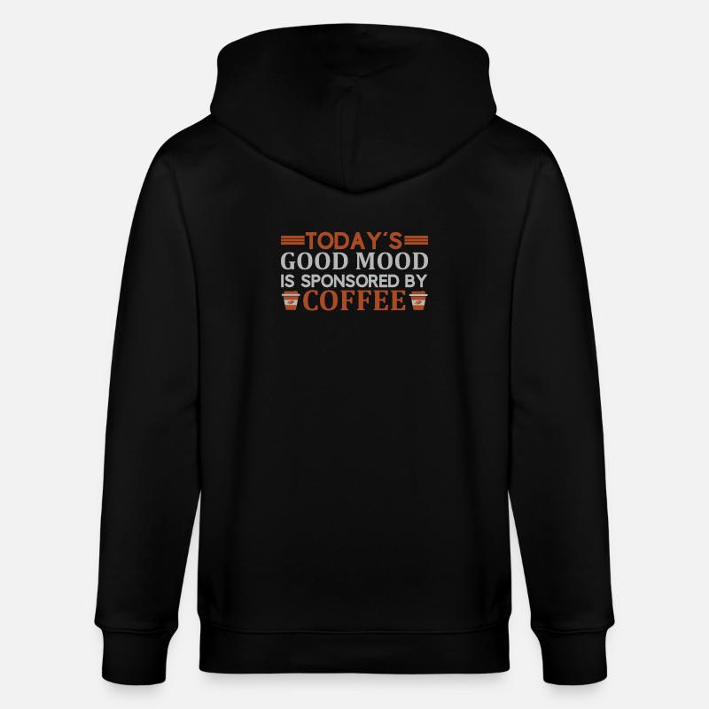 Mood sponsorisé par le café - Veste à capuche bio CULTIVATOR Stanley/Stella Unisexe - noir