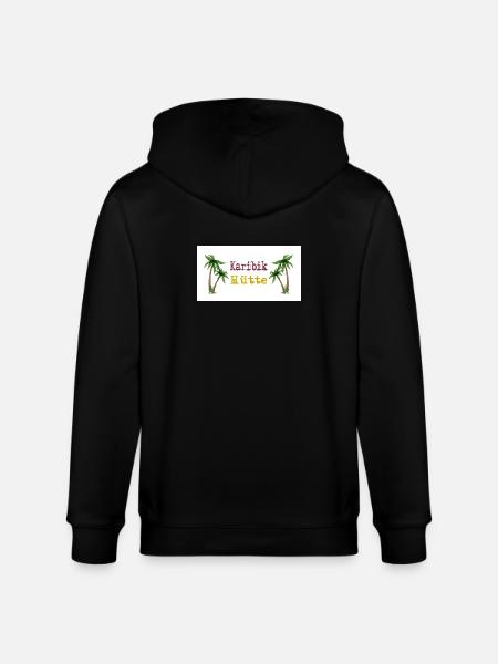 Karibik Hütte Palmen Inselidylle - Stanley/Stella Unisex Bio-Kapuzenjacke CULTIVATOR  - Schwarz