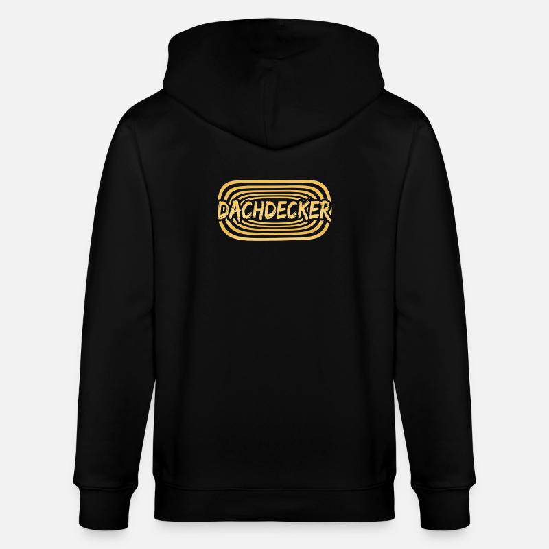 Dachdecker als Arbeitskollege - Stanley/Stella Unisex Bio-Kapuzenjacke CULTIVATOR  - Schwarz