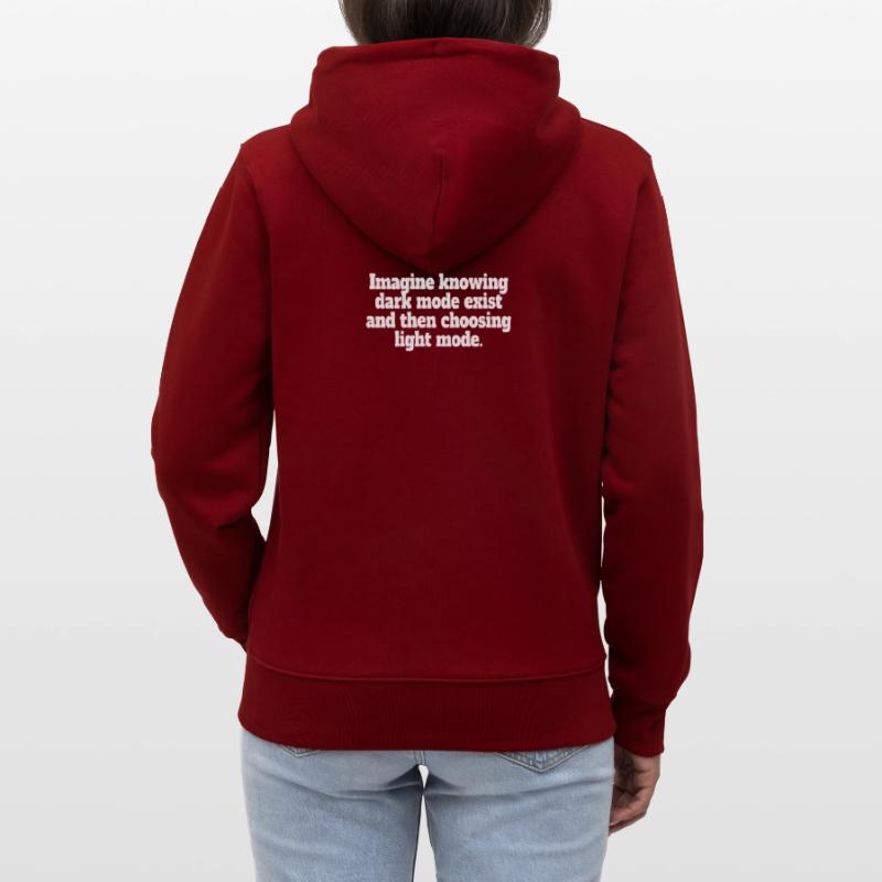 Le mode sombre existe Programmeur IT Nerd Coder Office Veste à capuche bio CULTIVATOR Stanley/Stella Unisexe