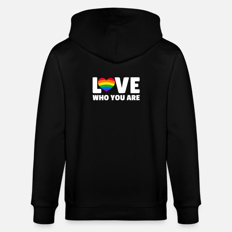 Aimez-vous qui vous êtes - Veste à capuche bio CULTIVATOR Stanley/Stella Unisexe - noir