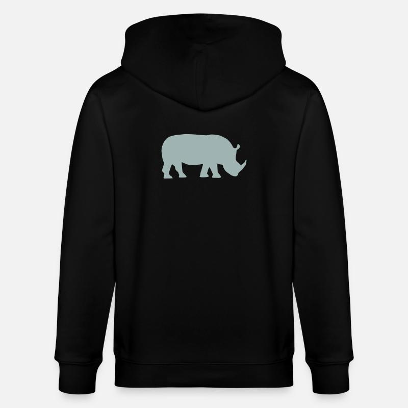 Nashorn - Stanley/Stella Unisex Bio-Kapuzenjacke CULTIVATOR  - Schwarz