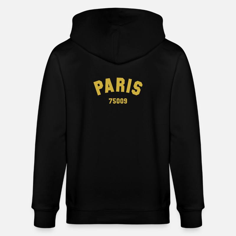 PARIS 9. Arrondissement - Stanley/Stella Unisex Bio-Kapuzenjacke CULTIVATOR - Schwarz