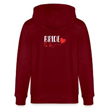 Bride to be Junggesellinenabschied Braut Verlobung - Stanley/Stella Unisex Bio-Kapuzenjacke CULTIVATOR  - Burgunderrot - Hinten - Anna (173cm)