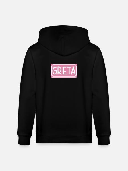 NAME GIFT GIRL GRETA SHIELD - Stanley/Stella CULTIVATOR Unisex Organic Hooded Jacket - black