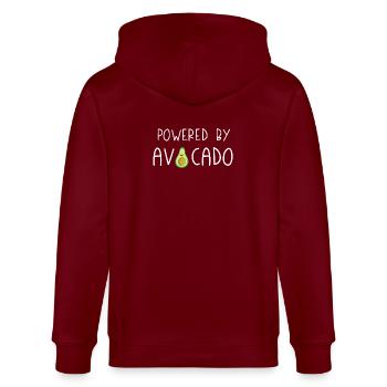 Propulsé par Avocado - Veste à capuche bio CULTIVATOR Stanley/Stella Unisexe - bordeaux - Dos - Anna (173cm)