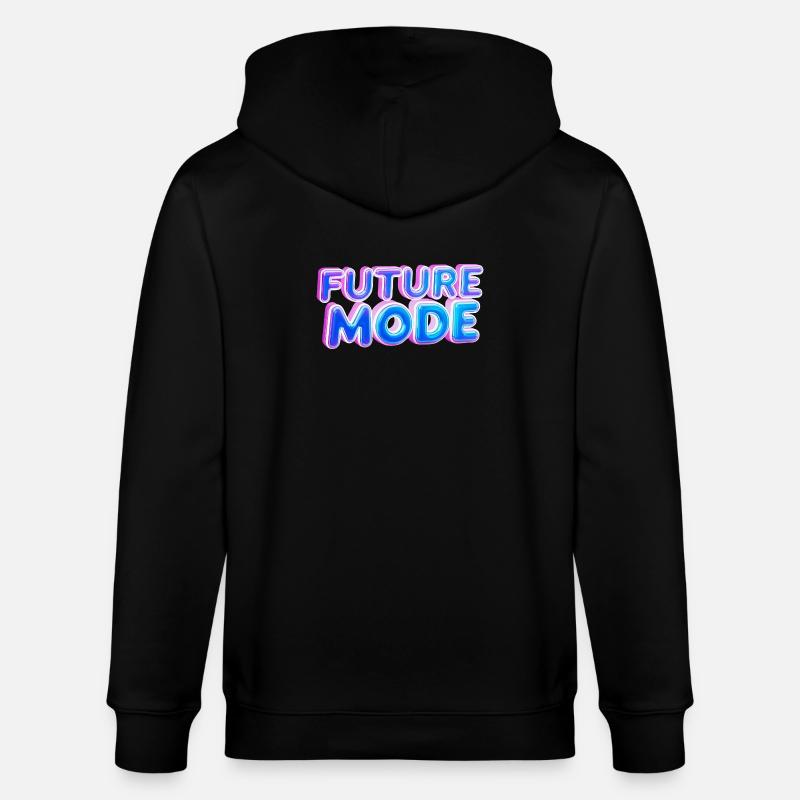 Future Mode Neon Licht - Stanley/Stella Unisex Bio-Kapuzenjacke CULTIVATOR  - Schwarz