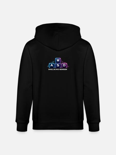WASD Dinge Die Mich Bewegen - Stanley/Stella Unisex Bio-Kapuzenjacke CULTIVATOR  - Schwarz