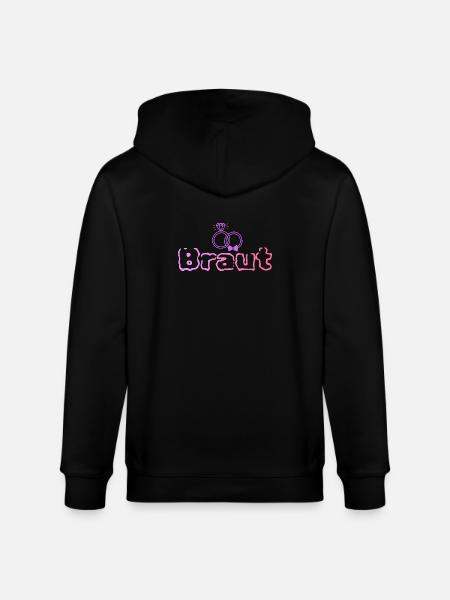 Braut - Stanley/Stella Unisex Bio-Kapuzenjacke CULTIVATOR  - Schwarz