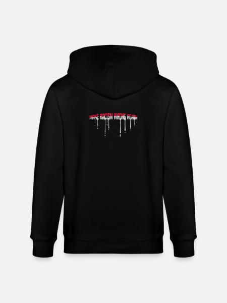 make racism wrong again - Stanley/Stella CULTIVATOR Unisex Organic Hooded Jacket - black