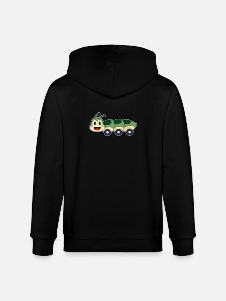 Raupe Auto - Stanley/Stella Unisex Bio-Kapuzenjacke CULTIVATOR - Schwarz