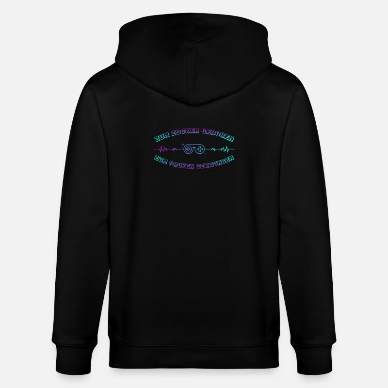 Zocken Geboren Neon Controller - Stanley/Stella Unisex Bio-Kapuzenjacke CULTIVATOR  - Schwarz