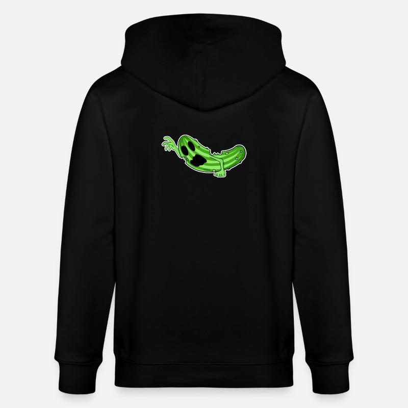 Zombie Gurke Horror - Stanley/Stella Unisex Bio-Kapuzenjacke CULTIVATOR  - Schwarz