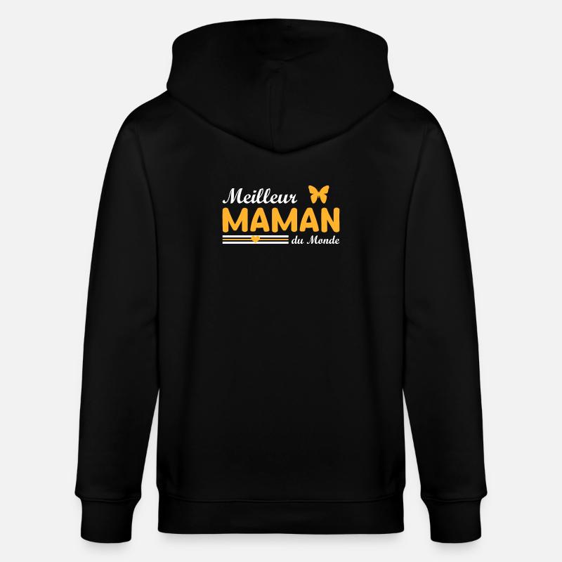 Beste Mutter der Welt - Stanley/Stella Unisex Bio-Kapuzenjacke CULTIVATOR  - Schwarz