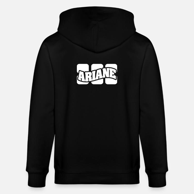 Name Ariane - Stanley/Stella Unisex Bio-Kapuzenjacke CULTIVATOR  - Schwarz
