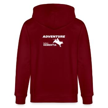 RODEO ADVENTURE - Stanley/Stella CULTIVATOR  Unisex Organic Hooded Jacket - burgundy - Back - Anna (173cm)