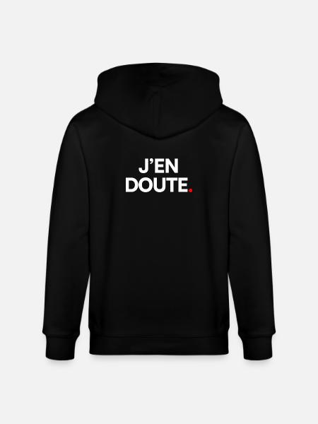J’en doute - Veste à capuche bio CULTIVATOR Stanley/Stella Unisexe - noir