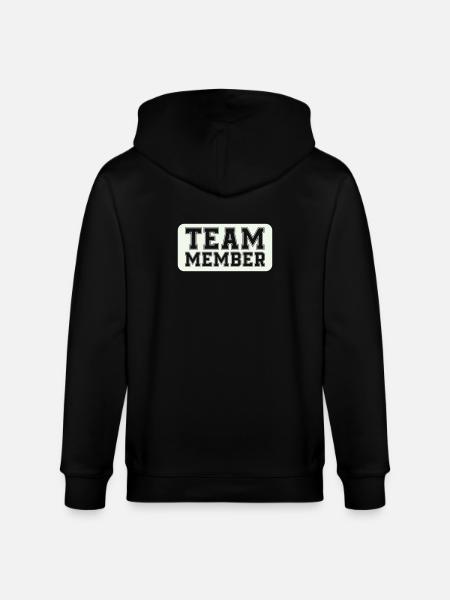 Varsity-style team member - Stanley/Stella CULTIVATOR  Unisex Organic Hooded Jacket - black