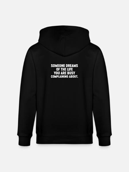 Positive Thinking Inspirational Motivational - Stanley/Stella CULTIVATOR  Unisex Organic Hooded Jacket - black