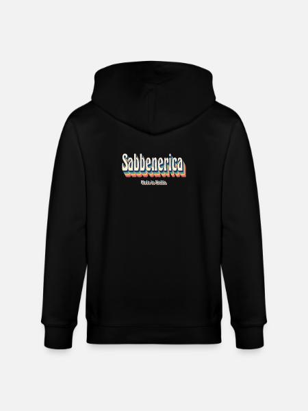 t-shirt Sicilia sabbenerica saluto siciliano - Felpa con cappuccio ecologica unisex CULTIVATOR di Stanley/Stella - nero