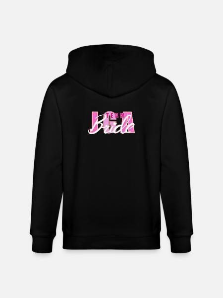 Team Bride Heart Logo Design - Stanley/Stella CULTIVATOR Unisex Organic Hooded Jacket - black
