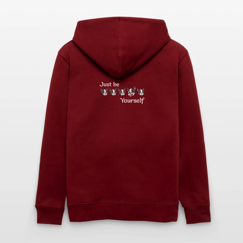 Boston - Soyez simplement - Vous-même - Texte blanc Veste à capuche bio CULTIVATOR Stanley/Stella Unisexe