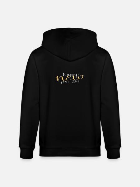 Happy New Year 2026 - Stanley/Stella CULTIVATOR Unisex Organic Hooded Jacket - black