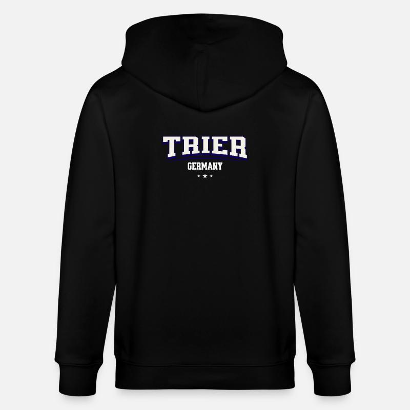 Trier Deutschland Stadtemblem - Stanley/Stella Unisex Bio-Kapuzenjacke CULTIVATOR  - Schwarz