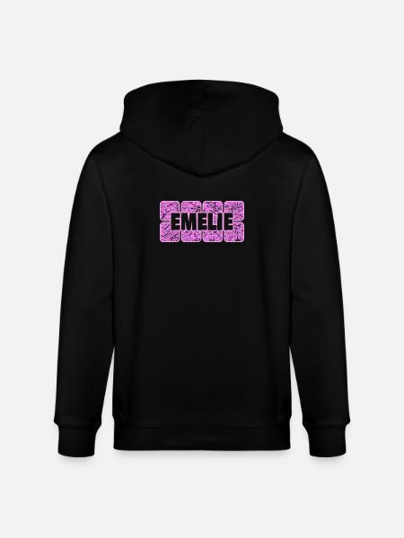 Geschenk für Emelie - Stanley/Stella Unisex Bio-Kapuzenjacke CULTIVATOR  - Schwarz