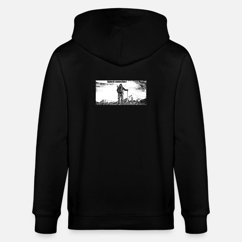 Run and run again - Veste à capuche bio CULTIVATOR Stanley/Stella Unisexe - noir