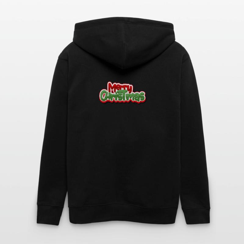 Joyeux Noël Graphique de script gras Veste à capuche bio CULTIVATOR Stanley/Stella Unisexe
