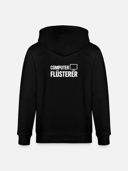 Computer Flüsterer – Monitor-Icon Design - Stanley/Stella Unisex Bio-Kapuzenjacke CULTIVATOR  - Schwarz