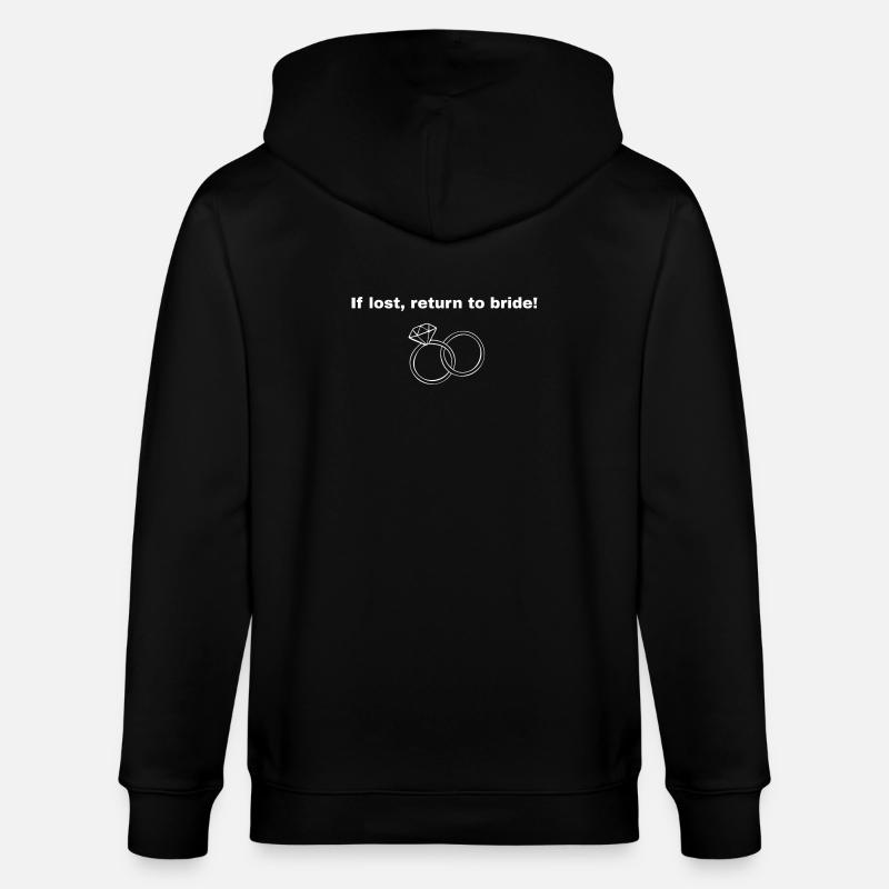 Conception d’enterrement de vie de garçon - Veste à capuche bio CULTIVATOR Stanley/Stella Unisexe - noir