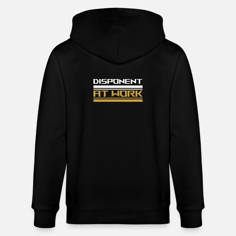 Disponent at work white - Stanley/Stella Unisex Bio-Kapuzenjacke CULTIVATOR - Schwarz
