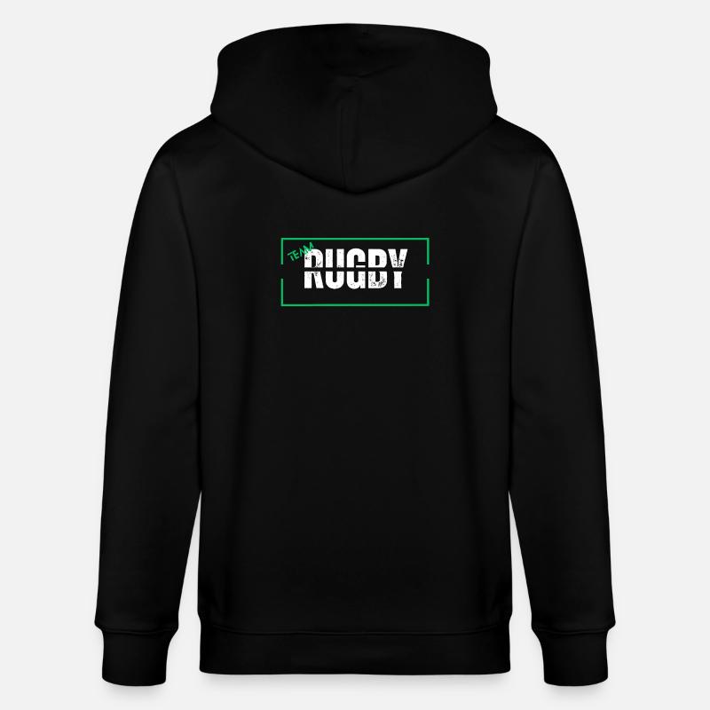 Mannschaft Rugby grün - Stanley/Stella Unisex Bio-Kapuzenjacke CULTIVATOR  - Schwarz