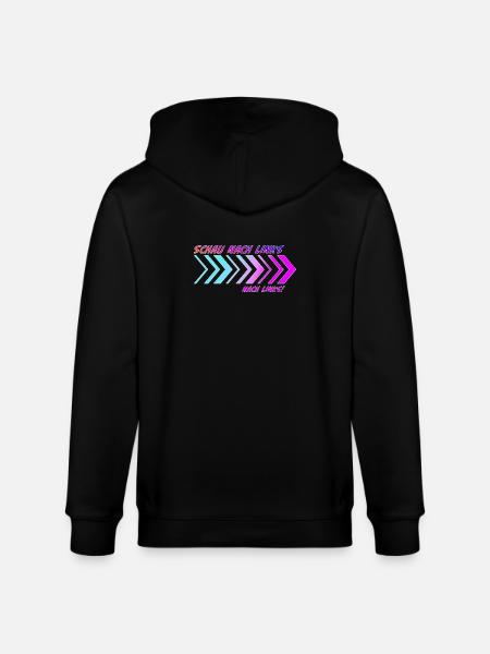 Richtungspfeile Schau nach links - Stanley/Stella Unisex Bio-Kapuzenjacke CULTIVATOR - Schwarz